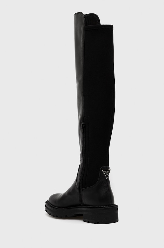 Încălțăminte Guess ghete de piele Carmen FL8CAR.LEA11.BLACK negru