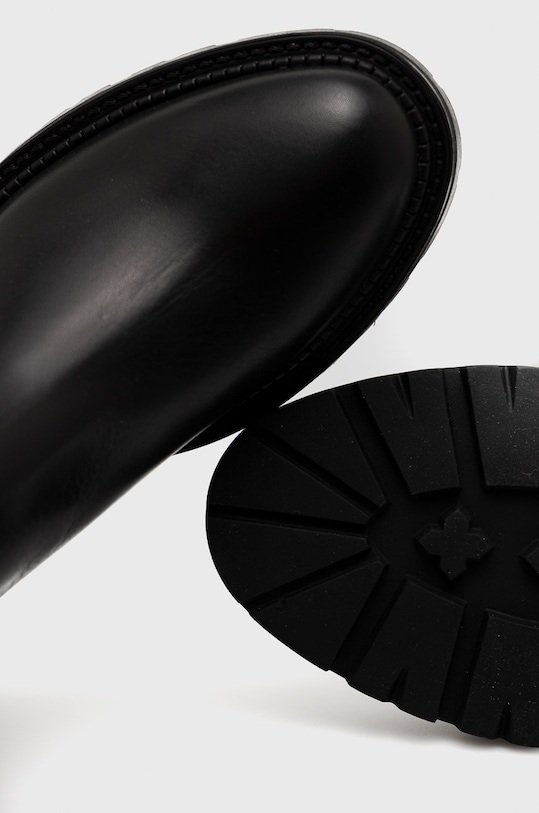 Guess ghete de piele Carmen FL8CAR.LEA11.BLACK negru