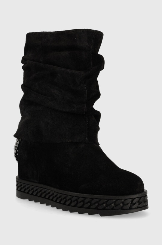 Guess śniegowce zamszowe Hadama FL8HDM.SUE10.BLACK czarny AW22