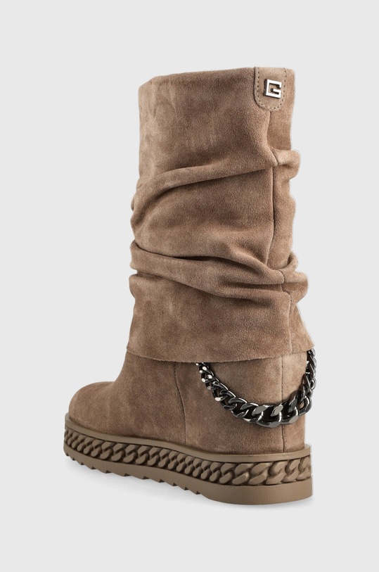 Обувки Боти Guess FL8HDM.SUE10.GREY кафяв