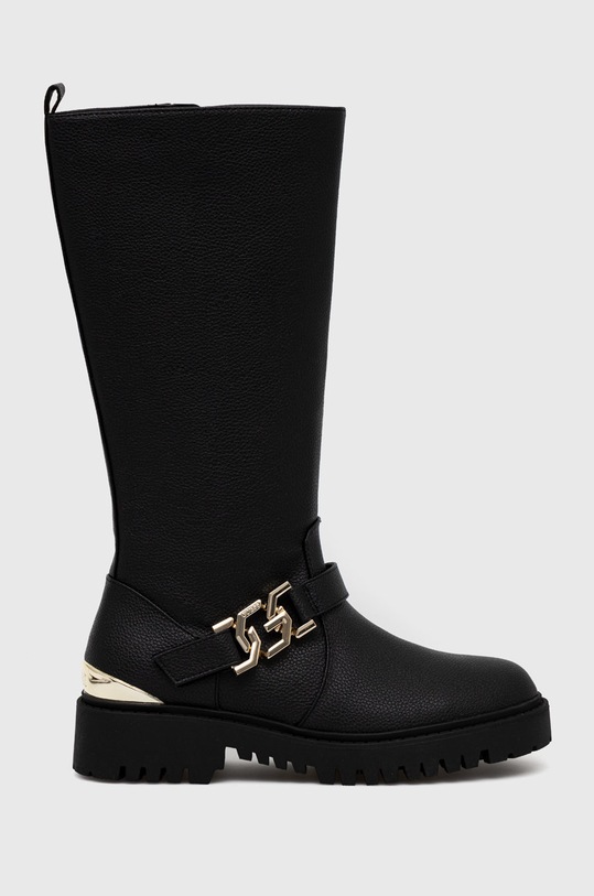 Guess kozaki imitacja skóry licowej czarny FL8O2N.ELE11.BLACK