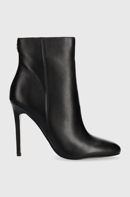 Guess botki skórzane Reddi nieocieplane czarny FL8RDI.LEA10.BLACK