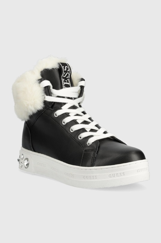 Guess sneakersy FL8RKU.ELE12.BLACK czarny AW22