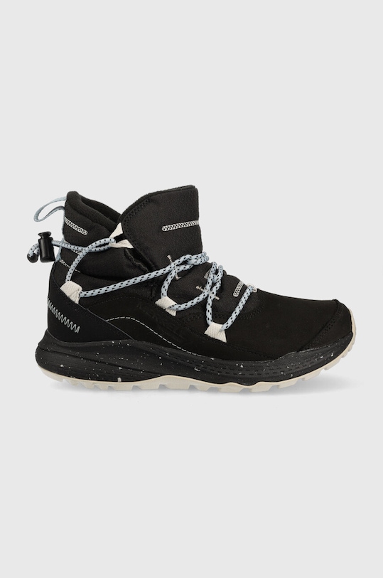Μπότες χιονιού Merrell Bravada 2 Thermo Demi Waterproof δέρμα σαμουά μαύρο J036792