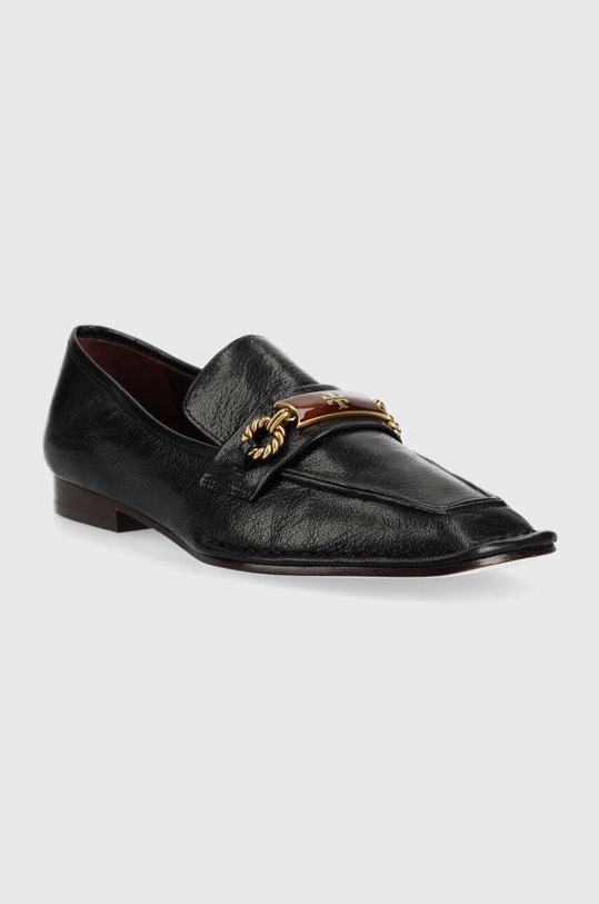 Tory Burch mokasyny skórzane Perrine 137799.006 czarny AA00