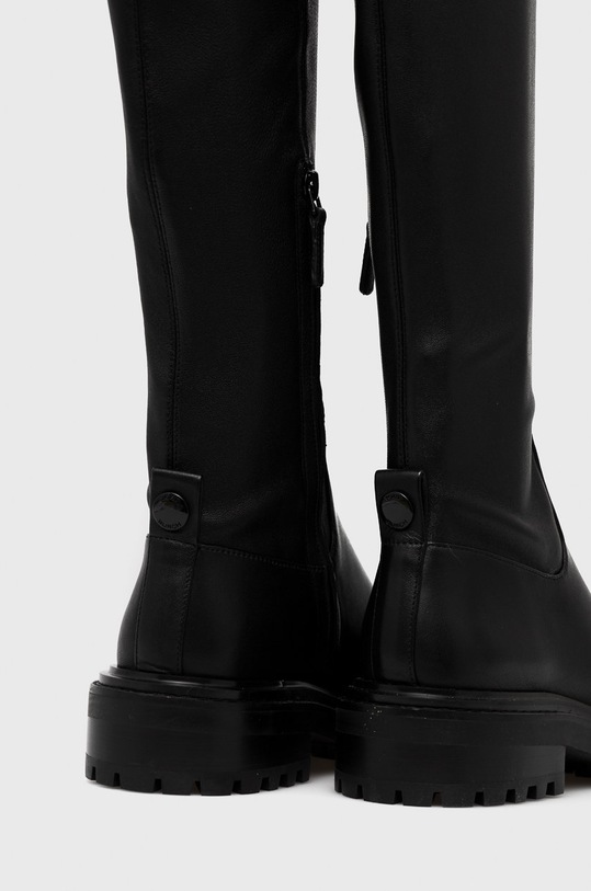 Obuwie Tory Burch kozaki skórzane Utility Lug 137660.006 czarny