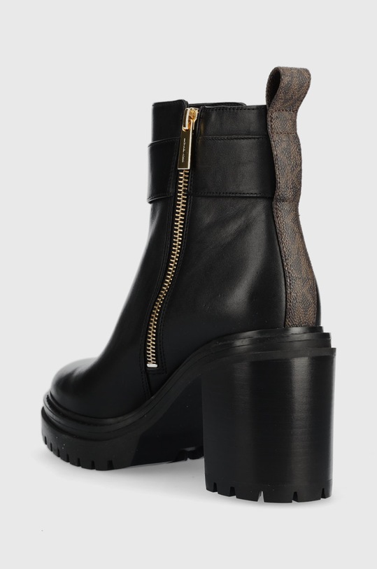 Boty Kožené kotníkové boty MICHAEL Michael Kors 40F2PKME7L.007 černá