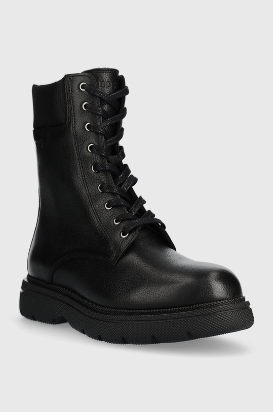 Kožne gležnjače BOSS 50481532.001 crna AW22