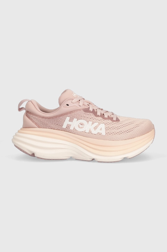 Hoka One One running shoes Bondi 8 flat pink 1127952