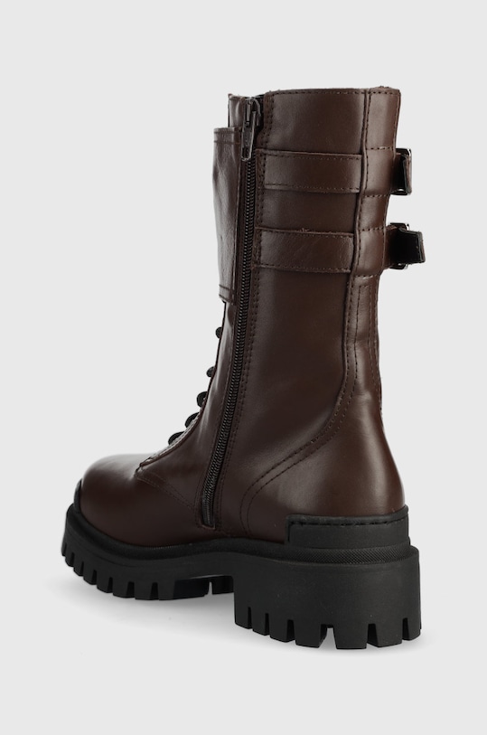 Obuwie Pinko workery skórzane Cumino 1H2135.A072.L69 brązowy