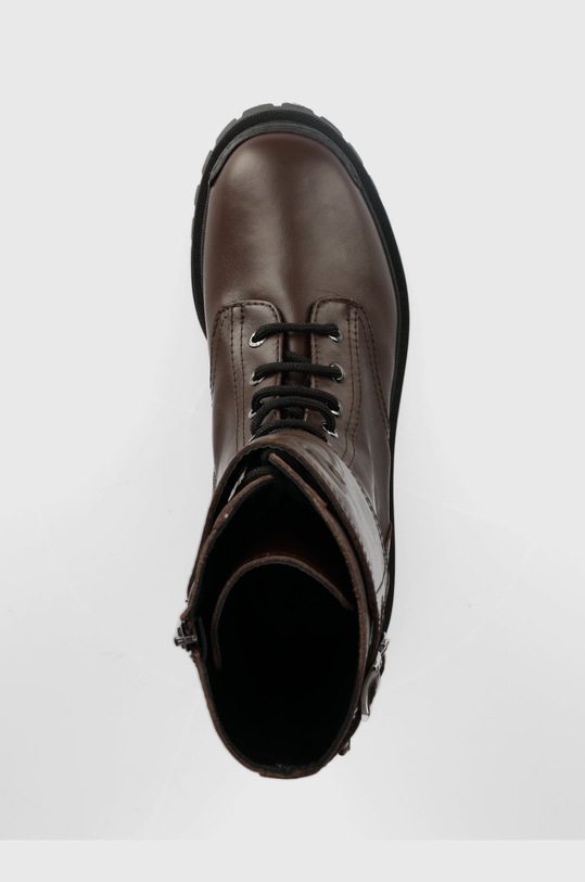 Pinko workery skórzane Cumino brązowy 1H2135.A072.L69