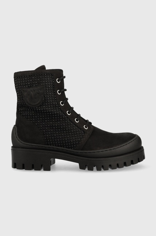 Pinko botki Salvia płaski czarny 1H213K.A078.Z99