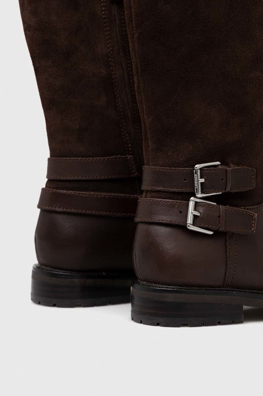 Obuwie Lauren Ralph Lauren kozaki zamszowe Emelie 802875299003.200 brązowy