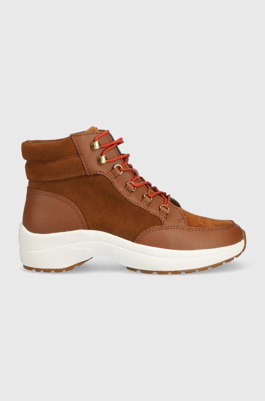 Кожаные полусапожки Lauren Ralph Lauren Wpsuede Rylee без утепления коричневый 802875308001.200
