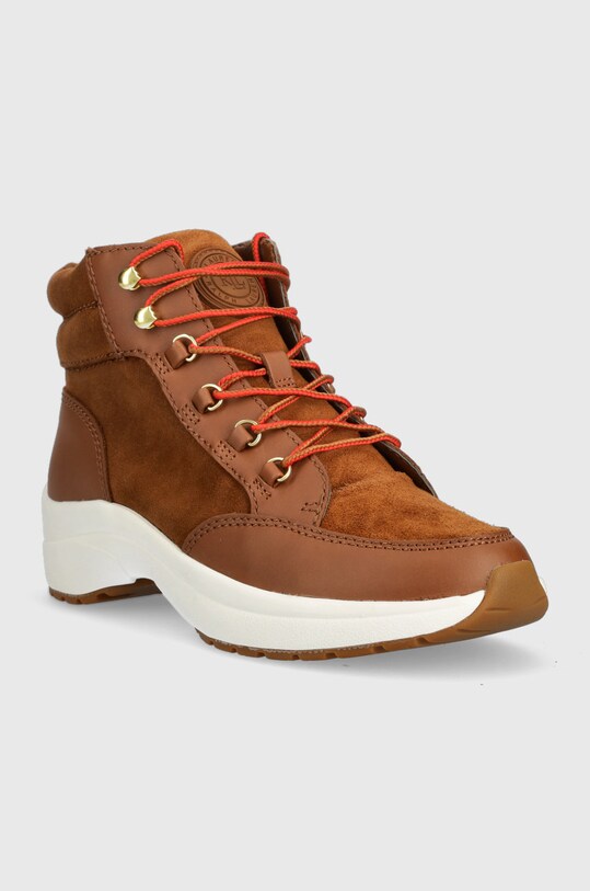 Кожаные полусапожки Lauren Ralph Lauren Wpsuede Rylee 802875308001.200 коричневый AW22