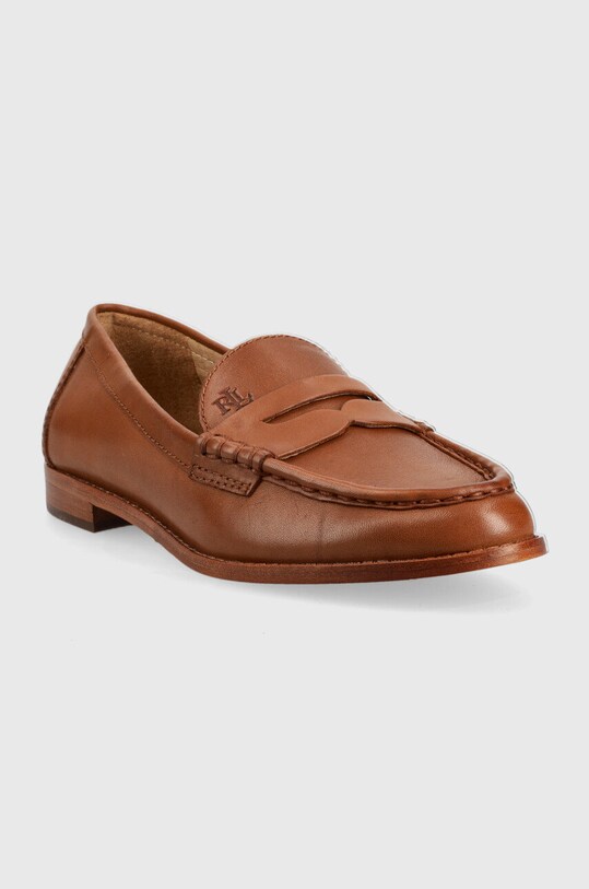 Lauren Ralph Lauren mocasini de piele Wynnie 802875318002.270 maro AW22