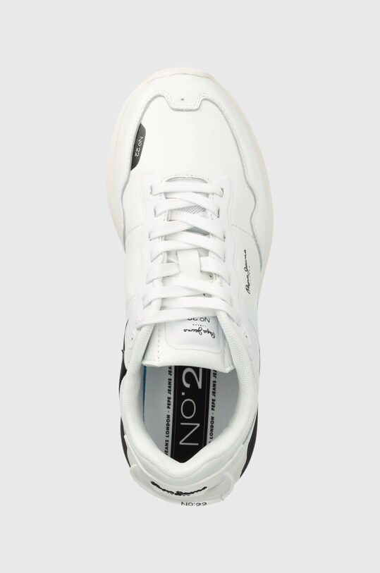 Kožené sneakers boty Pepe Jeans bílá PLS31390.800