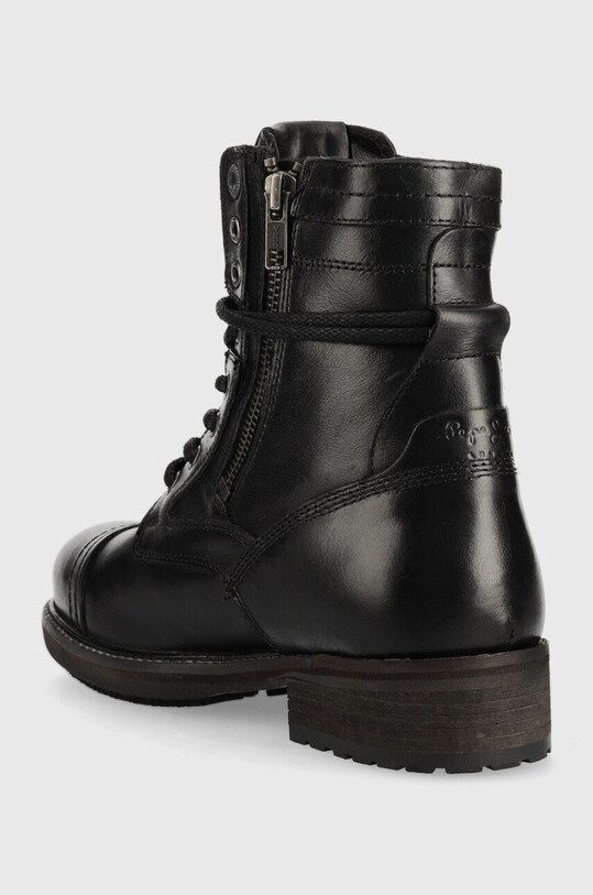 Obuwie Pepe Jeans botki skórzane PLS50475.999 czarny