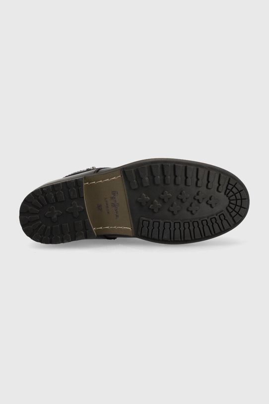 Pepe Jeans botki skórzane PLS50475.999 czarny