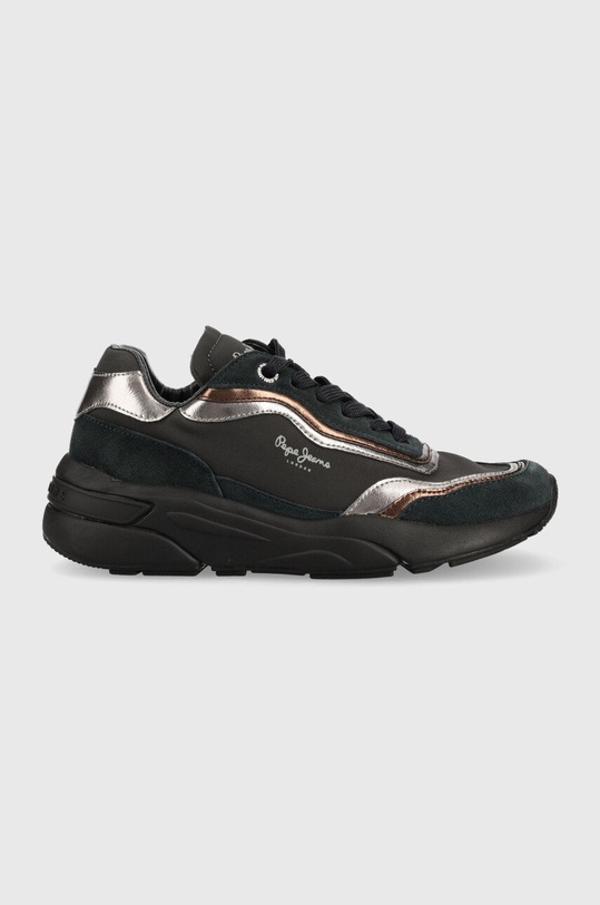 Sneakers boty Pepe Jeans Arrow Pop semišová kůže námořnická modř PLS31399.999