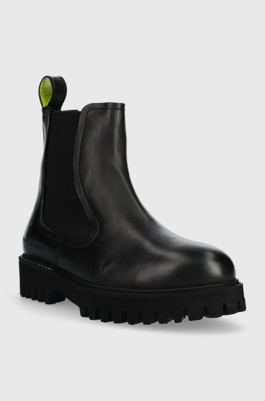 Pepe Jeans ghete chelsea de piele PLS50452.999 negru AW22