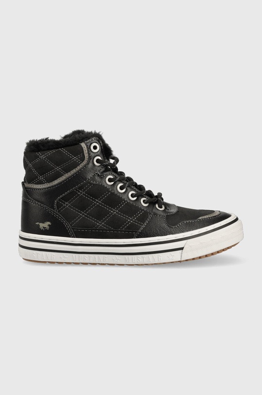 Sneakers boty Mustang plochá černá 1365605.9