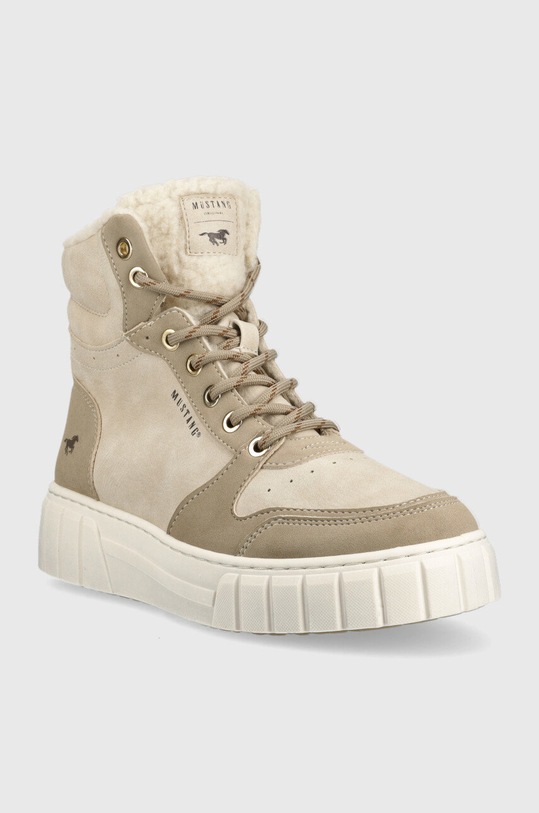 Sneakers boty Mustang 1446602.243 béžová AW22