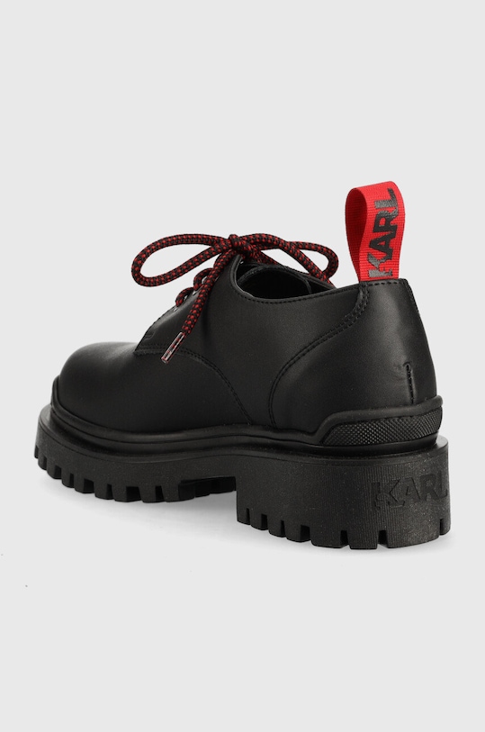 Obuwie Karl Lagerfeld półbuty skórzane Karl Lagerfeld x Cara Delevingne KL94625.E00 czarny