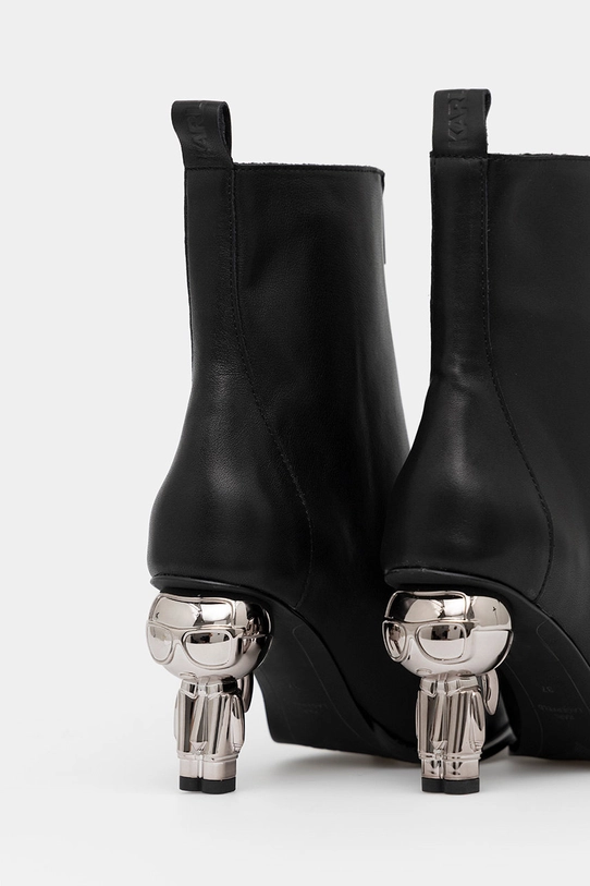 Obuwie Karl Lagerfeld botki skórzane IKON HEEL IKON HEEL KL39040.000 czarny