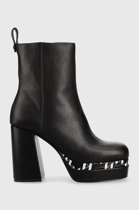 Karl Lagerfeld cizme de piele Strada peste 8 cm negru KL30144.000