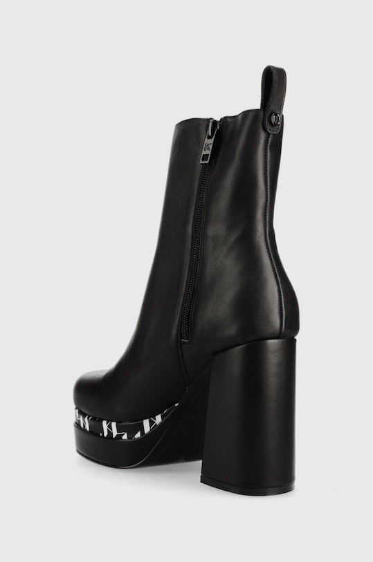 Obuwie Karl Lagerfeld botki skórzane STRADA STRADA KL30144.000 czarny