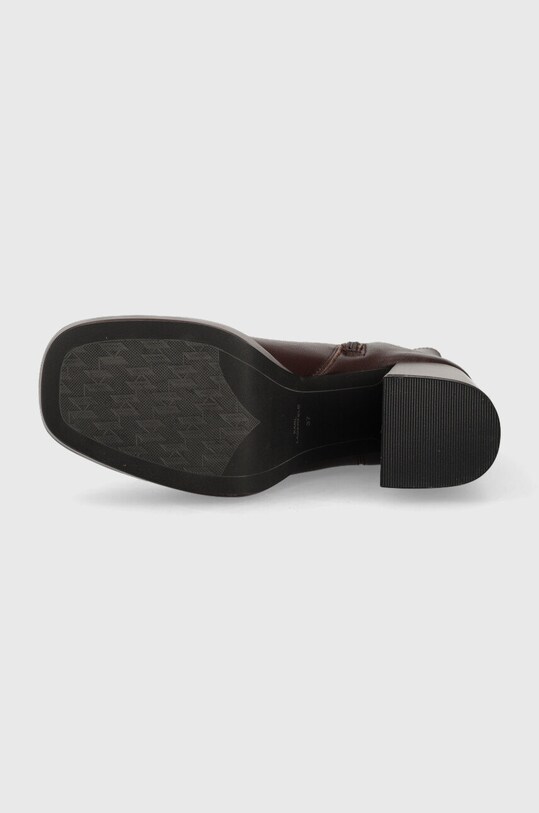 Kožené členkové topánky Karl Lagerfeld STRADA KL30144.044 hnedá