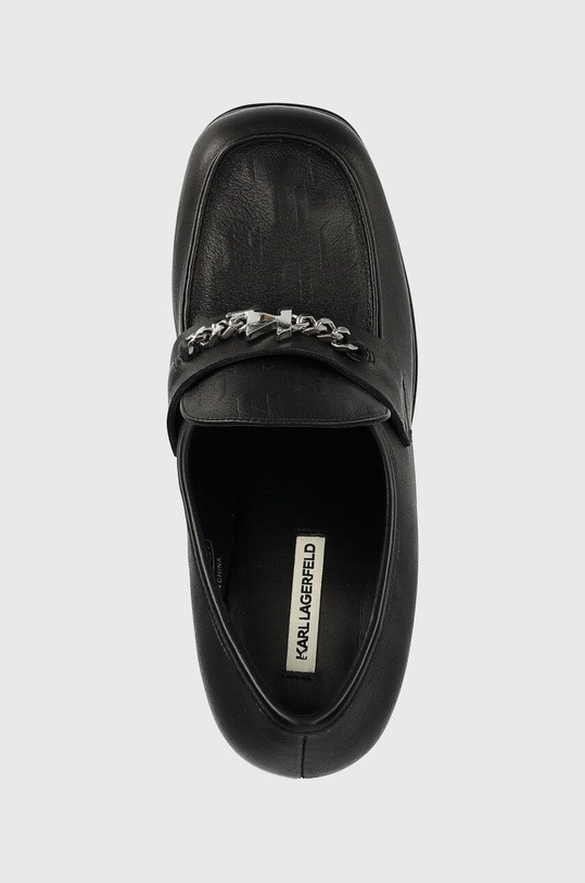 Karl Lagerfeld czółenka skórzane STRADA czarny KL30134.000