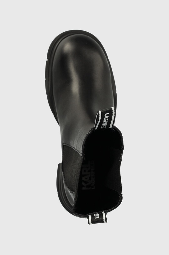 Kožené kotníkové boty Karl Lagerfeld Bridger černá KL42260.000