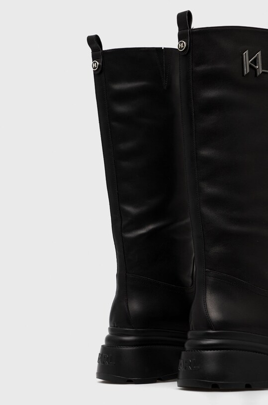 Взуття Шкіряні чоботи Karl Lagerfeld Danton KL45090.000 чорний