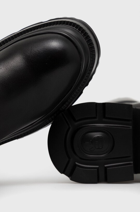 Шкіряні чоботи Karl Lagerfeld Danton чорний KL45090.000