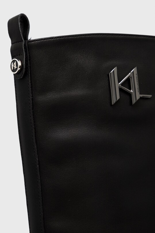 Шкіряні чоботи Karl Lagerfeld Danton KL45090.000 чорний