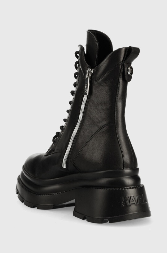 Boty Kožené workery Karl Lagerfeld Danton KL45071.000 černá