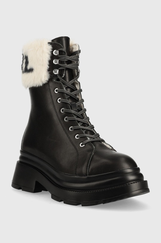 Karl Lagerfeld workery skórzane DANTON KL45075.000 czarny AW22