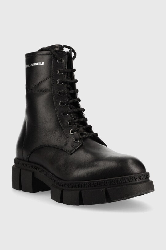 Karl Lagerfeld workery skórzane ARIA KL43250.000 czarny AW22