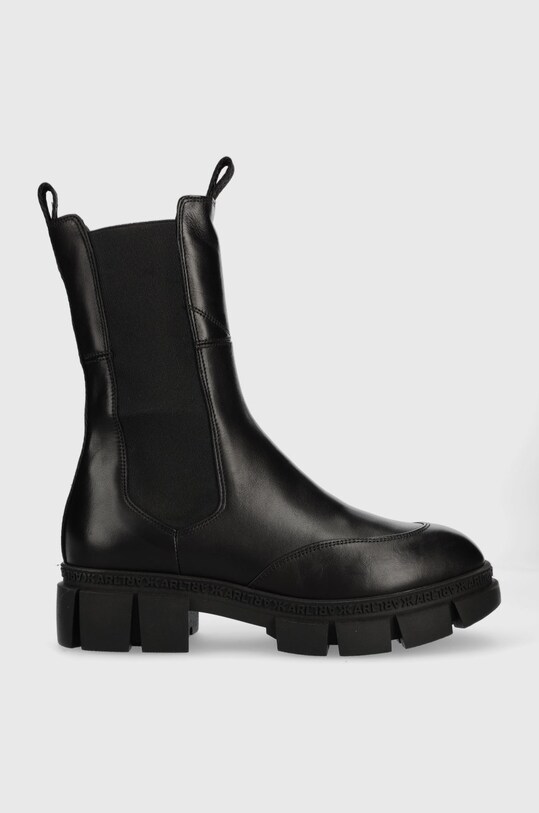 Karl Lagerfeld ghete chelsea de piele Aria 5-8 cm negru KL43280.000