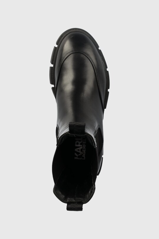 Karl Lagerfeld ghete chelsea de piele Aria negru KL43280.000