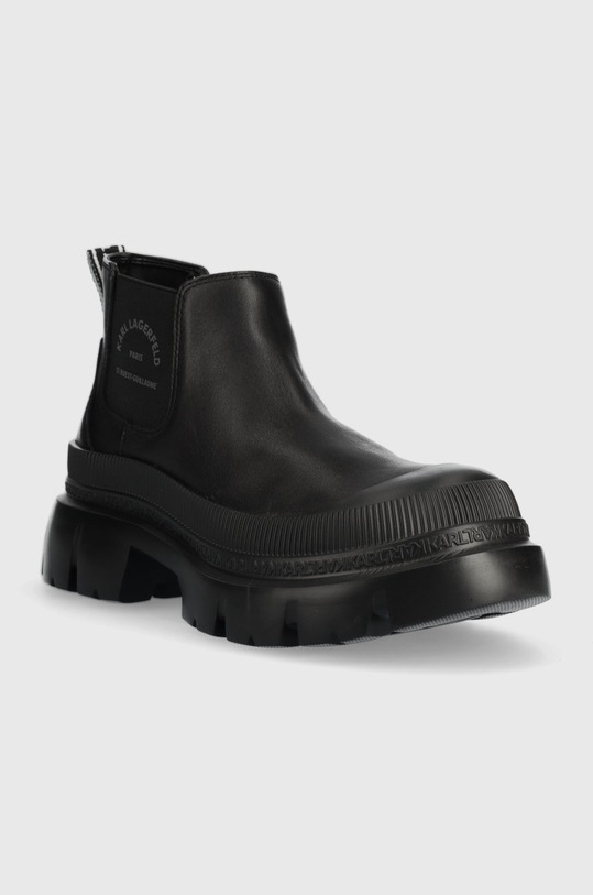 Boty s gumou Karl Lagerfeld Trekka Max KL43530.000 černá AW22