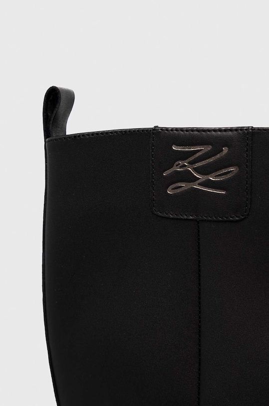 Kožené kozačky Karl Lagerfeld Luna Ii černá KL42995.000