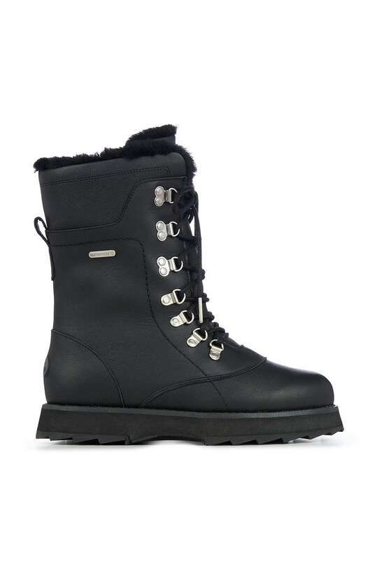 Δερμάτινες μπότες Emu Australia Comoro 2.0 φλατ μαύρο W12814.BLAK