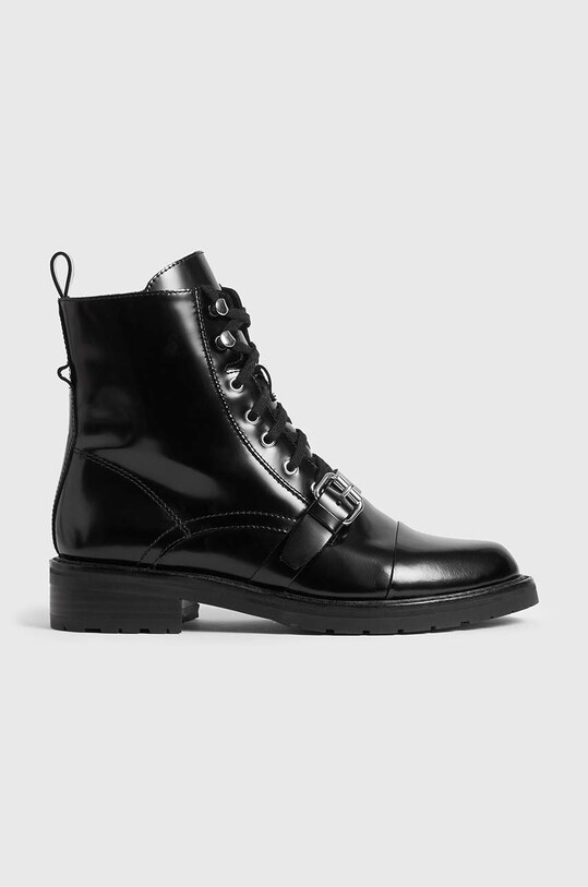 Шкіряні черевики AllSaints Donita без утеплення чорний WF802P