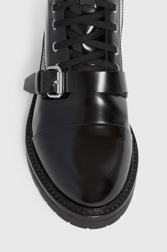 Шкіряні черевики AllSaints Donita чорний WF802P