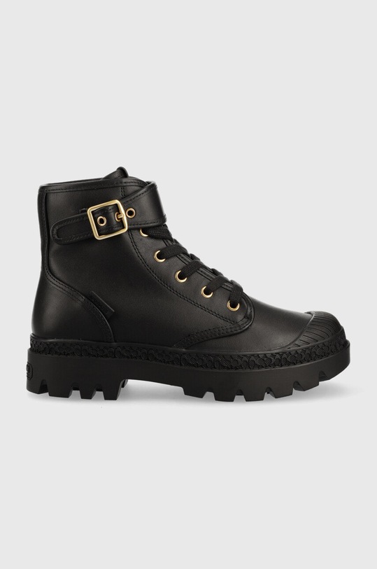 Kožené workery Coach Trooper nezateplené černá CB068.BLK