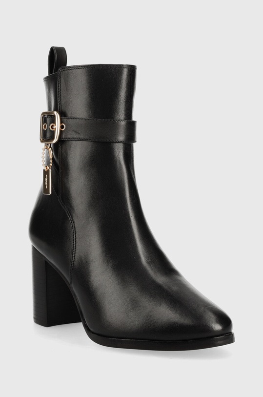 Kožené kotníkové boty Coach Olivia CD157.BLK černá AW22