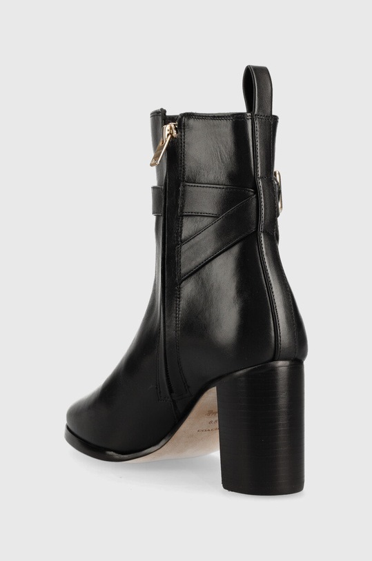 Boty Kožené kotníkové boty Coach Olivia CD157.BLK černá